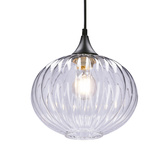Lampe suspendue noir/clair 240mm Exeter Ledea 50101276