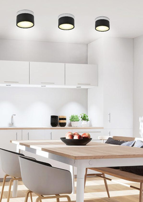 Deckenleuchte schwarz und weiß LED 4000K Tube 2273716