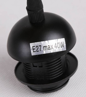 Hanging lamp black/amber strip 3xE27 Felis 33-00187