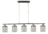 Suspension chrome avec cristaux blancs 5x40W Royal Candellux 35-28115
