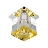 Ceiling luminaire chrome crystal orange stripe G4 20W SK-18 Candellux 2280199