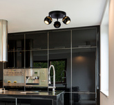 Boni plafonnier 3x3w gu10 led noir