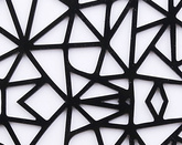 Laser 2 Schwarze Deckenleuchte 1x18w LED