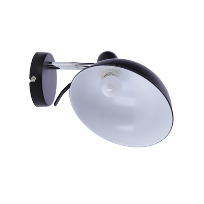 Wall lamp sconce 1X40W E14 black DURIO 21-53589