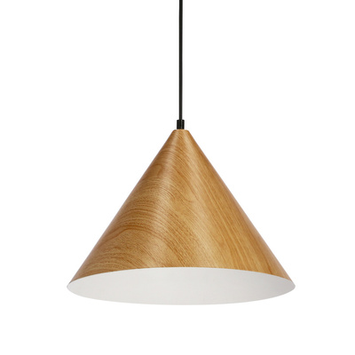 DUNCA SUSPENSION 32CM E27 CHÊNE CLAIR ABAT-JOUR CLAIR