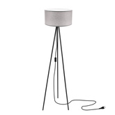 SHANTI floor lamp black 1x40W E27 grey shade 51-38722