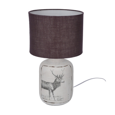 Lampa de masa din ceramica argintie Wales 41-39194