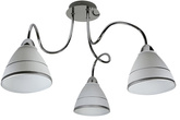 Plafoniera cromată cu abajur din sticlă 3x40W E14 Elf Candellux 33-72580