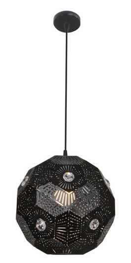 Plafoniera suspendata 1X40W E27 neagra EUPHORIA 31-69764