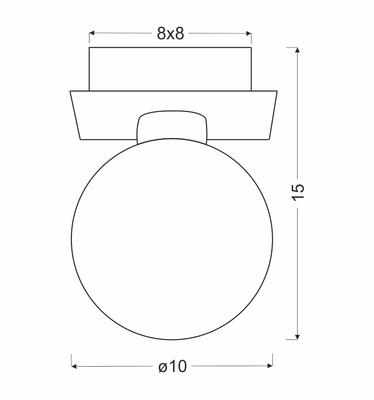 Ceiling lamp white ball shade Oden 91-03195