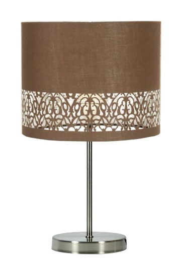 Tischleuchte Candellux Arabesca 41-19533 E27 Braun