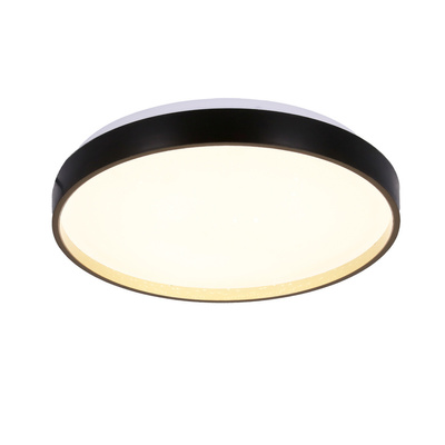 Florida-Deckenleuchte mit schwarzem und goldenem Plafond, 18 W, LED, 33 cm, mit weißem Schirm