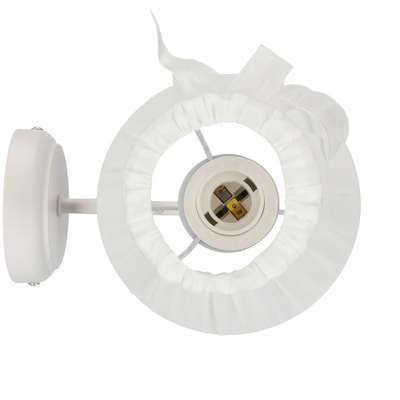 Aplica de perete abajur organza alb 1xE27 Zefir Candellux 21-73785