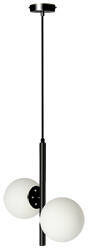 Hanging lamp black matt/gold 2xE14 Duo 32-01269