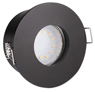 Schwarze hermetische Deckenleuchte IP65 rund SH-12 2273129