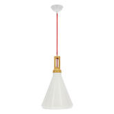 Plafonnier suspendu candellux robinson 31-37695 e27 intérieur blanc / jaune