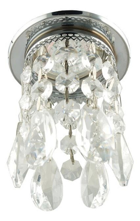 Candellux ceiling luminaire decorative chrome crystals 50 W