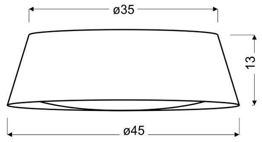 Ceiling Lamp Candellux River 14-62963 Plafond 16W Led 6500K With Lampshade