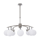 Ghost Hängelampe satiniert 8x40W G9 weißer Schirm 38-14764