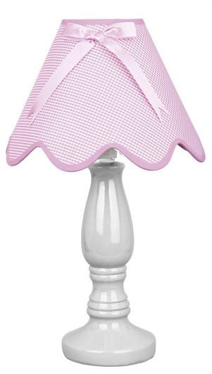 Lampa Stołowa Gabinetowa Candellux Lola 41-04703 E14 Różowa