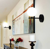 Schwarze Wandleuchte 1xG9 20cm Kama 21-01221