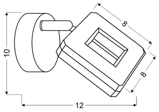 LED wall lamp 5W CYNTHIA 91-60808 CHROME