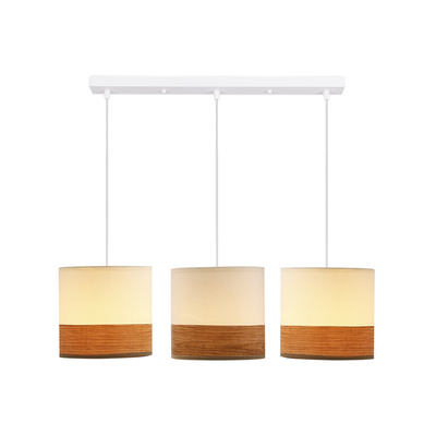 Lampa suspendata Bianco alb 3x40w e27 abajur alb + nuc 33-17550