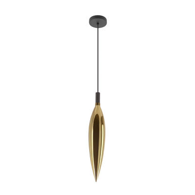 Lampă suspendată Nordic tub de sticlă aurie simplă pentru living și dormitor