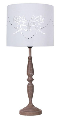 White table lamp with Farisa pattern 41-03409
