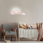 Aplică LED de 5W pentru copil nor alb și roz cu raft Cloud 21-75703