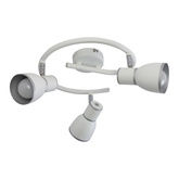 White/chrome spiral ceiling lamp 3xE14 Fido 98-63380