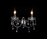 Doppelte Wandleuchte aus Chrom mit Kristallen Aurora Candellux 22-96138