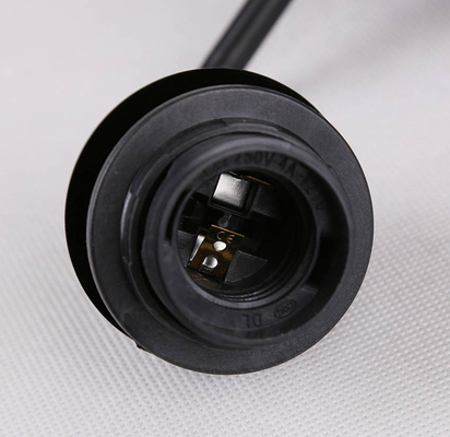 Wall lamp black with amber glass shade Felis 21-00163