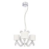 Hanging lamp chrome 3xE14 + LED Ambrosia 33-33895