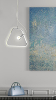 lampa sufitowa wisząca candellux apeti ikaria E27 led+12w led chromowy4000k