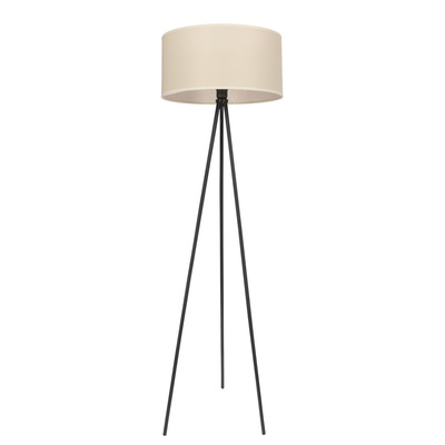 SHANTI floor lamp black 1x40W E27 beige shade 51-38760