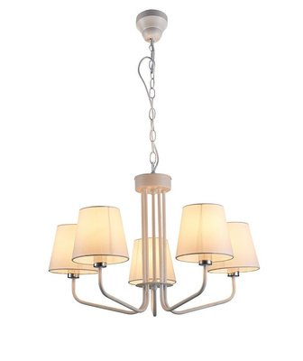 Weiße Kronleuchterlampe 5xE14 York Ledea 50205095