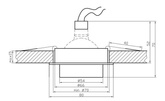 Corp de tavan aluminiu nichel satinat SC-02 2210937