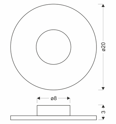 Applique murale Candellux 29-95698 applique led 16X0,065 W cercle blanc