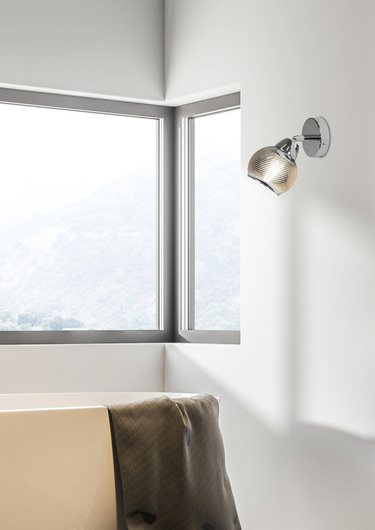 Wall lamp sconce 1X10W E14 chrome FORT 91-62802