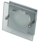 Corp de iluminat de plafon sticla patrata croma SZ-04 2219103