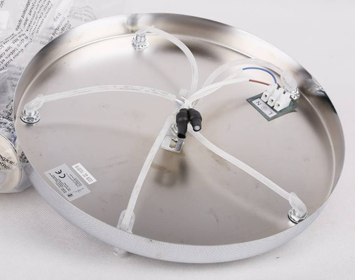 Lampă de tavan argintiu cu abajur de sticlă 5x60W Libano Candellux 35-51813