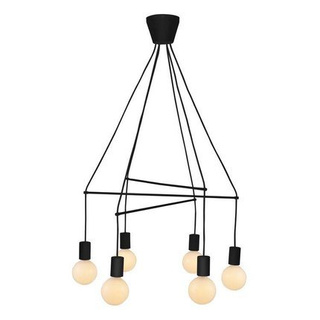 Lampa wisząca Alto metalowa 6-punktowa nad stół dwuobwodowa czarna