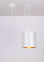 Hanging lamp white woven lampshade Atlanta 31-00637