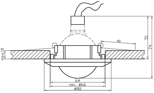 Nowoczesna oprawa wpuszczana MR16 SSO-01 NM/CH srebrna kryształowa + oprawka GU10