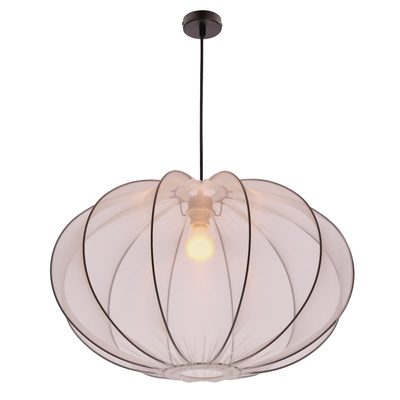 MELLOW suspension noire 1x40W E27 abat-jour 60 sphère blanche 31-41975