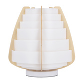 Lampe de table beige bois + plastique Nagoja Ledea 50501039