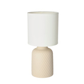 Lampe de table de chevet en céramique beige Iner 41-79879