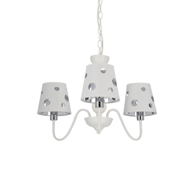 Candelabru alb suspendat 3xE14 Batley Ledea 50203109