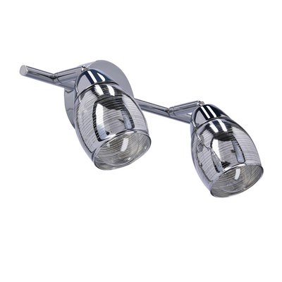Wall lamp strip 2X10W E14 LED chrome MILTON 92-41265